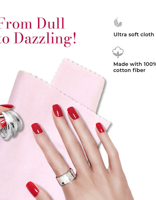 Load image into Gallery viewer, Silver Jewelry Polishing Cloth Cleans and Polishes All Silver Jewelry

